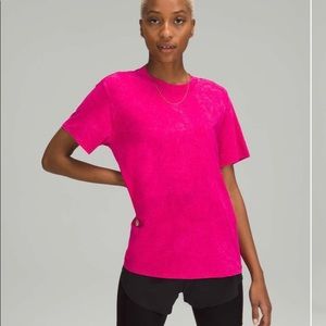 Lululemon All Yours Tee Cloudy Wash Ripened Raspberry Size 2.
